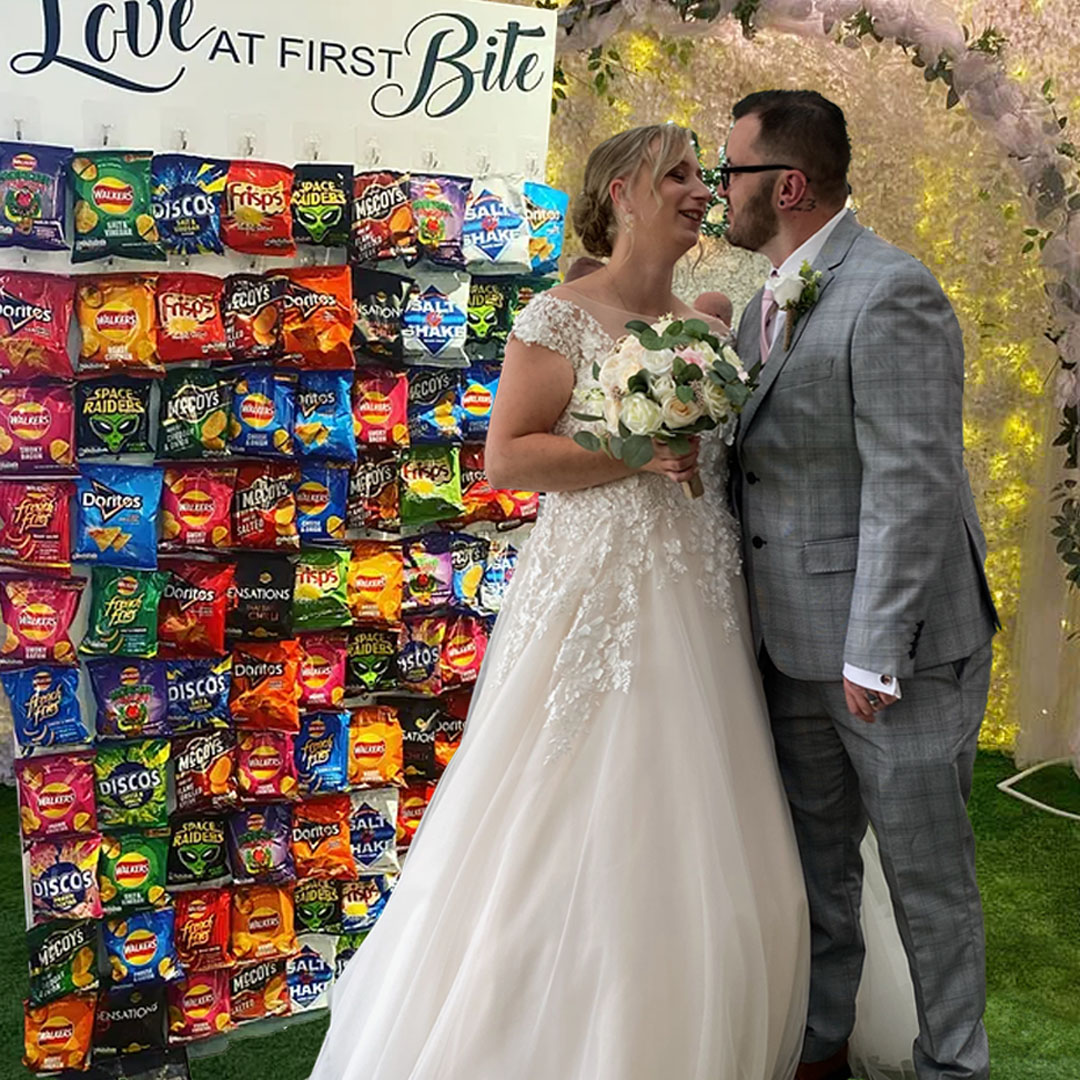 Crisp Wall included at The Caerphilly Marquee Wedding Venue