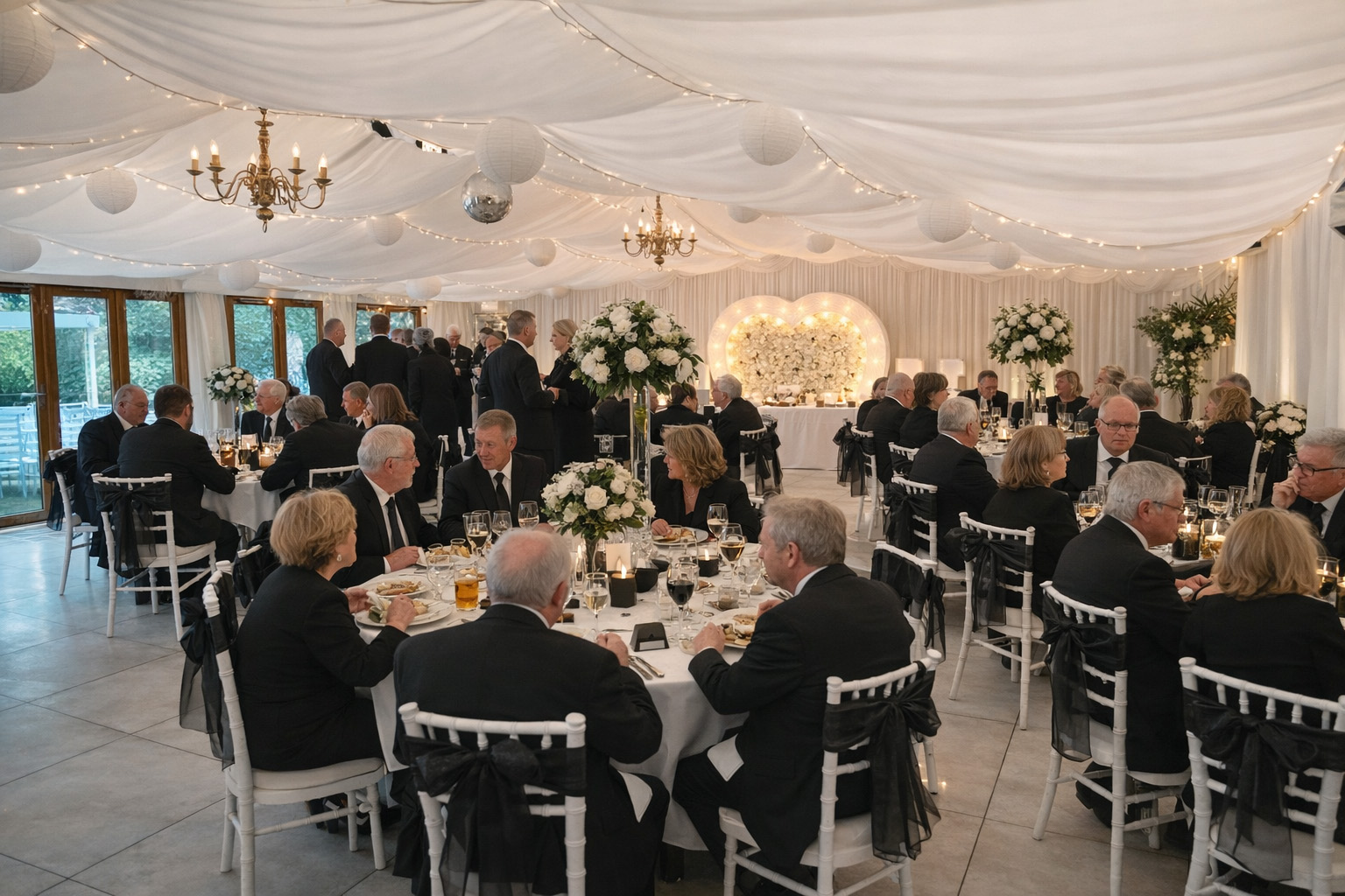 Marquee Celebration of life at the Marquee Ridgeway, Caerphilly