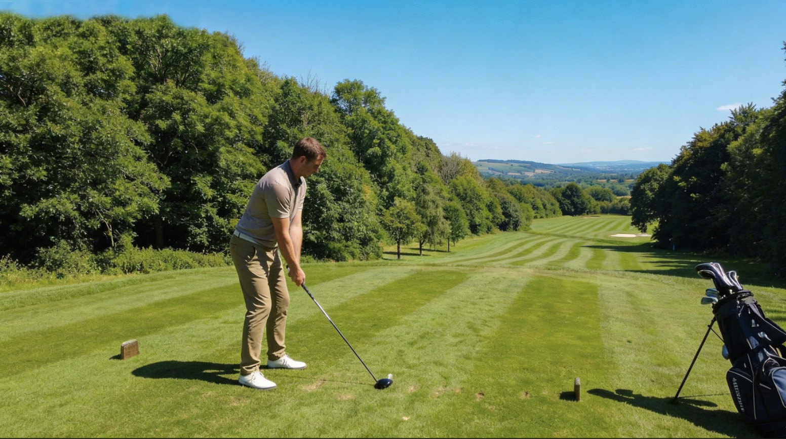 Ridgeway Golf Course and Driving Range in Caerphilly near Cardiff, South Wales