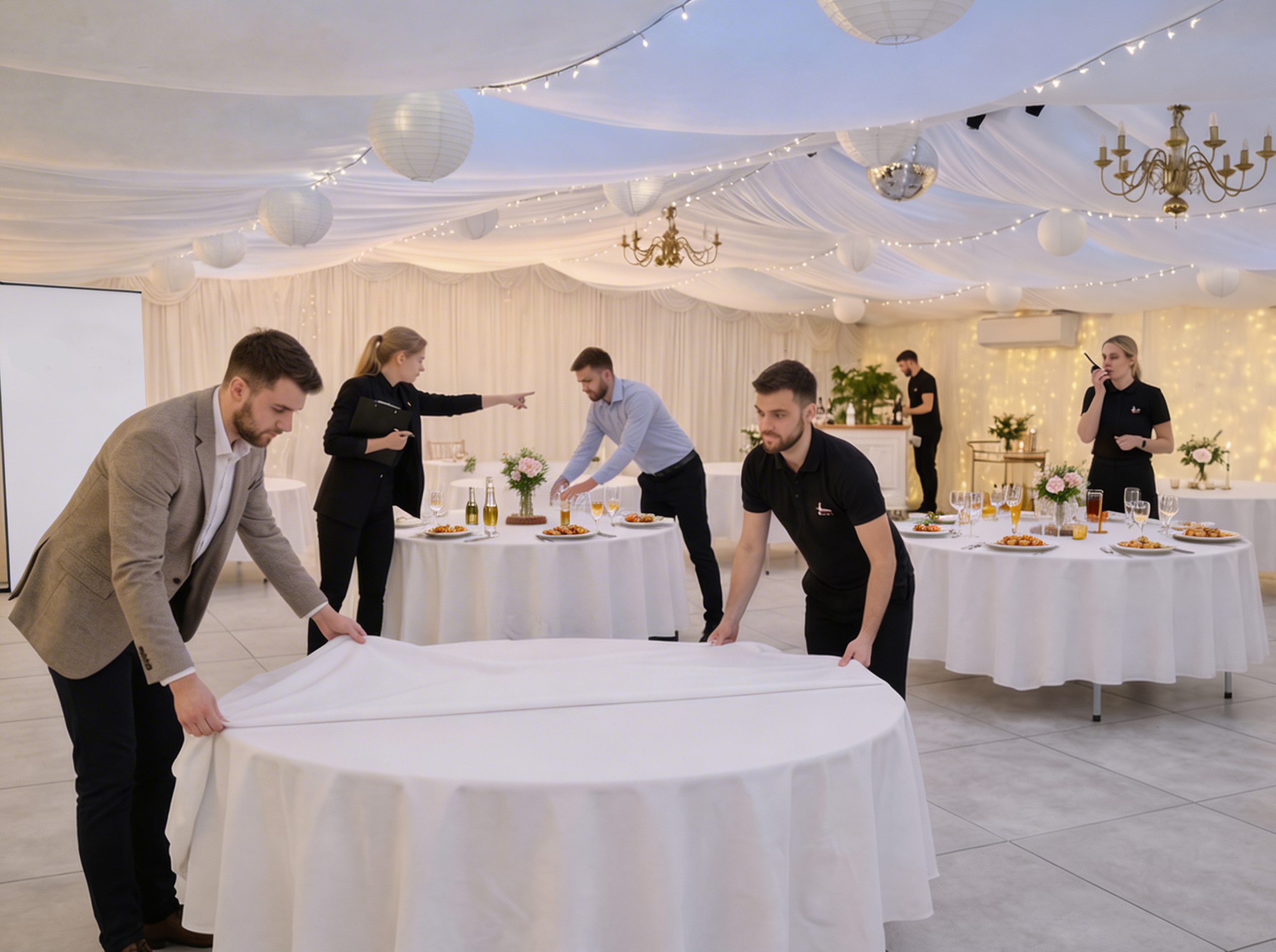 Blank Marquee at Ridgeway, Caerphilly, South Wales