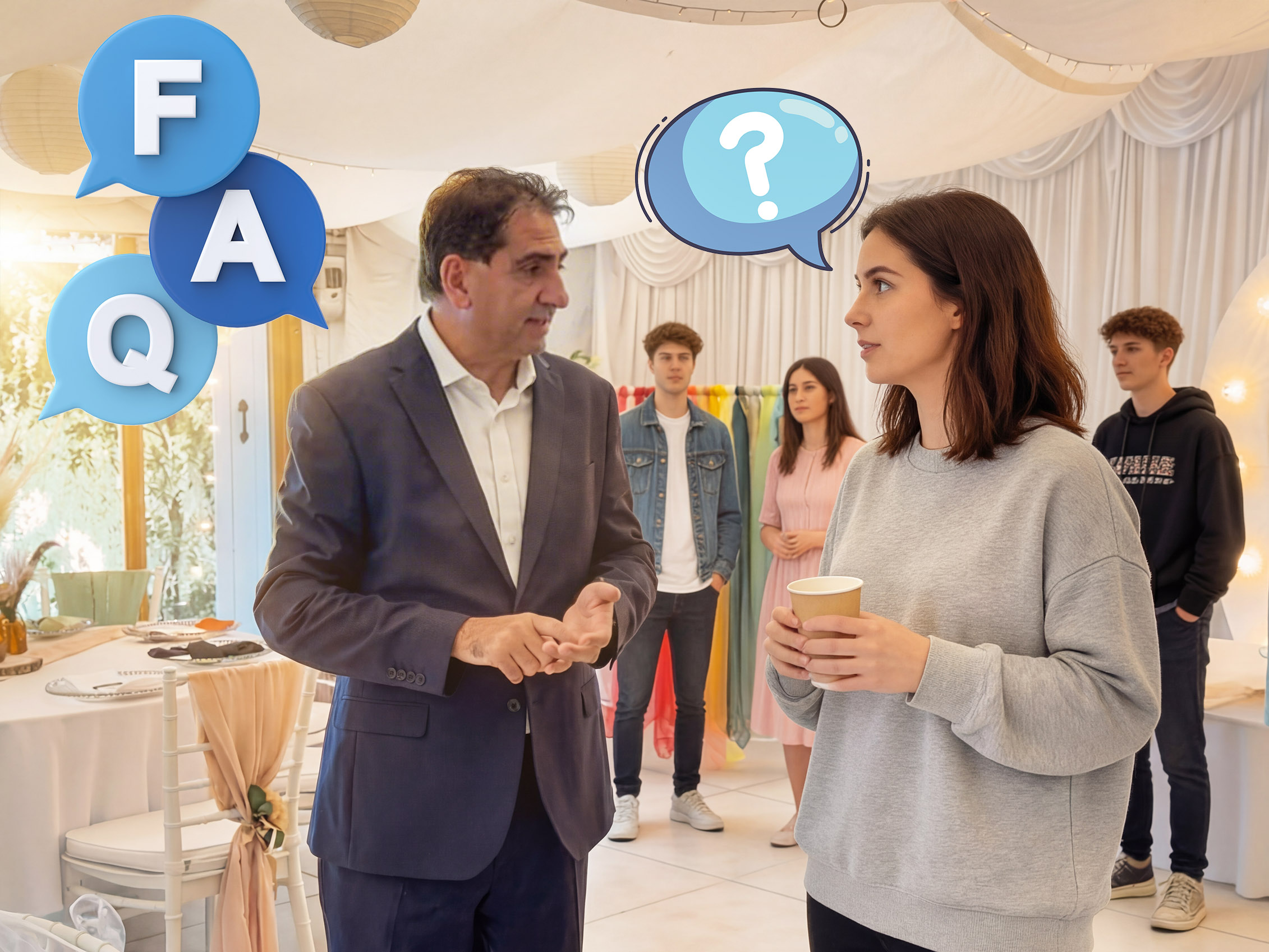 Frequently asked questions at the Marquee Ridgeway caerphilly